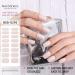 Beautfave Grey White Gel Nail Strips 16Pcs - Waterproof Adhesive Nail Wraps with File - UV/LED Lamp Required - Buy Online on SooperMarket.com