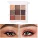 9 Colors Eyeshadow Palette Makeup Palette Eye Shadows Easy Coloring Eyeshadow Makeup Kit Matte Pearlescent Glitter Portable Eye Shadow Powder for Makeup - Buy Online on SooperMarket.com