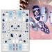JMEOWIO 9 Sheets Christmas Nail Art Stickers Decals Self-Adhesive Red Snowflake Xmas Winter Holiday Nail Supplies Nail Art Design Decoration Accessories - Buy Online on SooperMarket.com