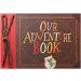 Adventure Book Scrapbook - Our Adventure Album for Wedding, Anniversary, Traveling, Baby Shower - Embossed Hard Cover Movie Up Travel Scrapbook - Buy Online on SooperMarket.com