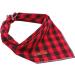Buy Unique Style Paws Dog Collar - Washable Cotton Neck Triangle for Small & Large Dogs and Cats (1-Pack) - Black/Red - Buy Online on SooperMarket.com