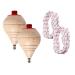 Classic roundabout for children made of wood with rope - manual set for children with a turning tip - Set for selection 1/2/6/8/12/16/24 - Classic wooden gier