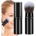 Makeup Brush for Foundation - Multipurpose Telescopic Cosmetics Brushes | Portable Face Makeup Brushes Beginner Friendly Powder Brush for Home Travel Black - Buy Online on SooperMarket.com