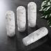 Gemice Travel Bottles Set - TSA Approved, Leak Proof, Silicone 3oz Containers for Toiletries - 4 Pack (White) - Buy Online on SooperMarket.com