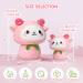 Mewaii 8'' Soft Pink Sheep Mushroom Pillow - Cuddly White Cow Plush Toy for Kids - Buy Online on SooperMarket.com