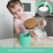 Sperric Silicone Mini Cups for Toddlers - 2 Pack, 4.5 oz - Light Blue/Cool Gray - Buy Online on SooperMarket.com