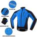 Lixada Men's Waterproof Windproof Bicycle Jacket | Thermofleece MTB Racing Coat for Autumn & Winter Cycling - Buy Online on SooperMarket.com