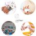 Transparent Empty Jars Set - 6 Mini Dose Containers with Spatula | 5ml Travel Potty Jars for Lotion Cream Candles & Cosmetics (White Lid) - Buy Online on SooperMarket.com