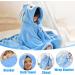 Funmo Baby Hooded Towel 70x140 cm - Soft Super Absorbent Bath Towel for Kids (0-5 Years) - Cute Blue Design - Buy Online on SooperMarket.com