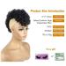 Jerry Curly Afro Puff Bun | Synthetic Clip-In Hair Extension with Bangs | Afro Kinky Curly Hair Bun | 1B Black - Buy Online on SooperMarket.com