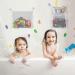 2 Set Bath Toy Organizer for Kids - Quick Dry Storage Net for Mesh Toys, Shower Organizer Bag with Hooks and Suction Cups - Buy Online on SooperMarket.com