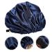 Adjustable Buckle Silk Night Cap Set - 2pcs Tibetan Green Women's Spa & Shower Bonnets - Buy Online on SooperMarket.com