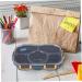 HOLIDYOYO Box Lunch Box Lunch Container Bento Tray Outdoor To Go Cont Student Food Household Pp 8Y4LZ9HMZ3013254NNCONVBL Navy 28.5X19X6.5CM - Buy Online on SooperMarket.com