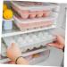 OSALADI 1pc box Container Egg Household Compartment Kitchen Preservation Holder Home Crisper Food -grid - Buy Online on SooperMarket.com