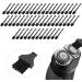 50-Pack One-Way Mini Cleaning Brushes with Nylon Bristles & PP Handles - Perfect for Razors Baby Bottles Keyboards & More - Black - Buy Online on SooperMarket.com