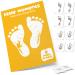 Inkless Baby Hand and Footprint Kit - Newborn Baby Handprint Kit with 8 sheets & 2 inkless towelettes 8 sheet & 2 wipe kit