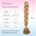Tess Braids Extensions - 60 cm Jumbo Kanecalon Kunsthaar Hair Braids (Medium Blonde #24) for Box Braids - 100g/Bundle (1 Piece) - Buy Online on SooperMarket.com
