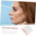 Baluue 200 Pcs Disposable Eyeliner Brush Liquid Eye Liner Beauty Tools Detail Liner Brush Nylon White - Buy Online on SooperMarket.com