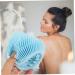 3pcs Double Sided Bath Brush Set - Baby & Body Silicone Scrubber - Buy Online on SooperMarket.com