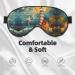 SSIMOO Seaside Lighthouse Soft Sleep Eye Mask | Breathable Eye Patch for Women | Perfect for Travel & Relaxation - Black - Buy Online on SooperMarket.com