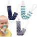 Teksome Schnullerleine | Fabric Pacifier Clips for Babies Toddlers & Kids | Soft Bite Ring | Secure Toy Clips - Buy Online on SooperMarket.com