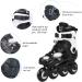 Unisex ABEC-7 Inline Skates - White Men's 11 / Women's 11.5 - 85A Wheels - Adult Fitness Skates - Buy Online on SooperMarket.com