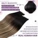 LAAVOO Balayage Tape Extensions - Real Hair Tape Extensions #1b/4/27 | 35cm | 50g | Invisible Seamless Hair Extensions for Natural Look - Buy Online on SooperMarket.com