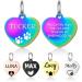 ID Tags for Dogs Cats - YEHANTI Personalised Dog Tag Engraved Stainless Steel Dog Tags Cat Tags for Pets with Various Cute and Beautiful Icons ID Name Tags for Dog Doggy Cat Kitten Heart