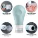 Gemice TSA Approved Travel Bottles - Leak Proof Silicone Squeezable Containers Set (16 Pack) - Grey - Buy Online on SooperMarket.com