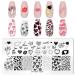 RUNRAYAY Love Nail Stamping Plate Fashion Valentine'S Day Theme Multi-Pattern Stamp Print Image Template Nail Art for Nail Design