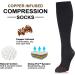 NEWZILL Compression Dress Socks 15-20mmHg for Men & Women - Cotton Rich, Comfortable Stockings for Running - Large-X-Large Black - Buy Online on SooperMarket.com