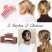 Large Hair Claw Clips 8 Pack: Strong Hold Rectangular & Square Styles for Thick Hair - Matte Warm Color Pink - Women's Hair Accessories - Buy Online on SooperMarket.com