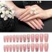 Glossy Fake Nails | Long Stick on Nails with Rhinestones | False Tips Artificial Finger Manicure for Women and Girls Kot-au - Buy Online on SooperMarket.com