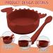 Silicone Baby Bowl with Suction - Food Grade BPA-Free Toddler Weaning Bowl in Red - Buy Online on SooperMarket.com