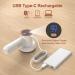HOMEASY Fabric Shaver Rechargeable Lint Remover with 3 Blades & LED Display - White | Removes Fuzz from Sweaters, Couches, Clothes, Carpets & Furniture - Buy Online on SooperMarket.com