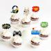 Cyodoos 40 PCS Video Game Cupcake Toppers for children's game decoration themed baby shower birthday party cake decoration supplies favorite for birthday fan parties - Buy Online on SooperMarket.com