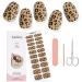 Kalolary Gel Nail Polish Strips Nail Gel Art Sticker Waterproof Full Nail Wraps Decal Sets with Scissors Nail File and Stick for Women Girls Nail Art Decor (UV/LED Lamp Required)-14