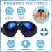 Buy Queerelele Dog Sunglasses - Anti-UV Waterproof Windproof | Fashionable Protective Glasses for Small & Medium Dogs (Black) - Buy Online on SooperMarket.com