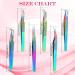 7-Piece Precision Eyelash Extension Tweezers Kit for Professional & Beginners | Lash Tech Cosmetology Tools for Volume & Individual Lash Extensions - Buy Online on SooperMarket.com
