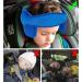 Adjustable Cotton Child Car Head Support & Neck Protector - Blue | Seat Headrest for Baby, Kids, Toddlers - Buy Online on SooperMarket.com