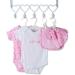 Baby Box Shop Personalised Baby Gift Set - 12 Essentials + 3 Personalised Gifts for Newborn Baby Girl - Pink Hamper Basket - Buy Online on SooperMarket.com