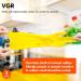 VGO 3 Pairs Reusable Gloves for Kitchen Cleaning & Dishwashing - Long Sleeved Multifunctional (HH4601) - Yellow Size M (3 Pack) | Durable & Eco-Friendly - Buy Online on SooperMarket.com