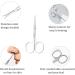 Small Ear Nose Hair Scissors Stainless Steel Eyebrow Scissors for Women DALOMGZL Premium Facial Hair Scissors - Sharp Nail Scissors for Toenails Manicure Pedicure Cuticle Beard(2PCS) - Buy Online on SooperMarket.com