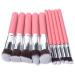 Glamza Makeup Brush Set Pink 10 Pieces