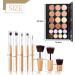 Joyeee Cream Contour Palette 20 Colors Concealer & Colour Corrector Kit with 11 Bamboo Makeup Brushes - 1.00g - Buy Online on SooperMarket.com