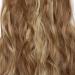 SILK-CO Long Curly Wavy Clip in Hair Extensions - 24 Synthetic Heat Resistant, 8 Pcs Full Head, 18 Clips, Light Brown&Blond - Buy Online on SooperMarket.com