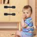 Echocube 8-Piece Child Cabinet Locks - Adjustable Baby Drawer Locks with 3M Glue - No Drilling Safety Locks for Cupboards & Refrigerators - Black FB046 - Buy Online on SooperMarket.com