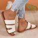 Nupaque Women s Dressy Slide Sandals - Flat Summer Open-Toe Shoes | Large Size 39 EU for Leisure Swimming & Shopping - Buy Online on SooperMarket.com