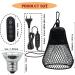 QIODAZOO 50W Turtle Heat Spot Lamp - Reptile Heat Lamp with Adjustable Time & Brightness E27 Hook - Buy Online on SooperMarket.com