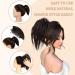 PORSMEER Claw Clip Ponytail Hair Extension - Short Black 10 inch Tousled Updo Bun for Women - Buy Online on SooperMarket.com
